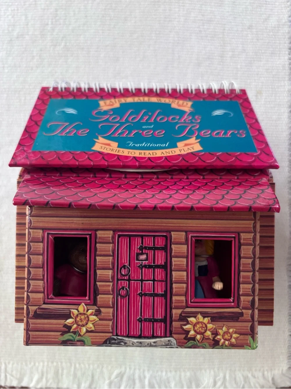 Walter Foster Goldilocks and The Three Bear book Playhouse & Figures 1999
